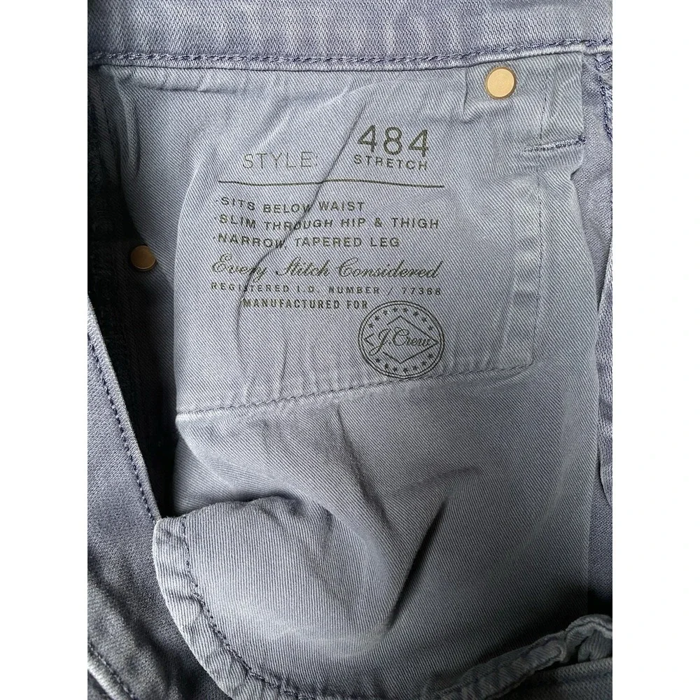 J Crew 484 Slim Lavender Purple Chino Pants Mens Kurabo Japanese Fabric 32x32